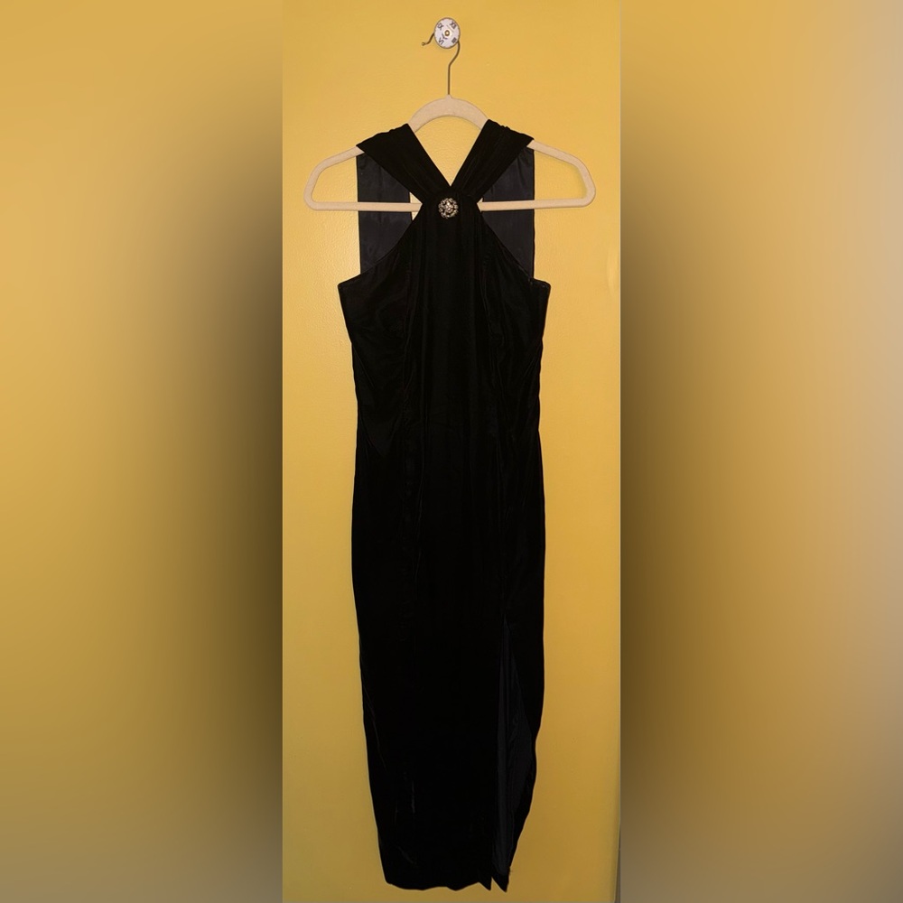 Jessica Howard Black Velvet Dress - Picture 3 of 7